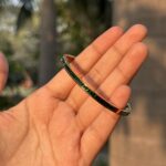 Emerald Line Bangle