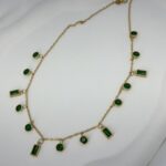 Emerald Dangle Necklace - Image 2