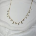 Dainty Drop Crystal Necklace - Image 3