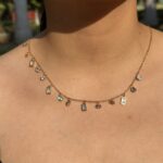 Dainty Drop Crystal Necklace - Image 4