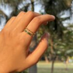 Emerald Duo Band Ring