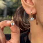 Solitaire Drop Earrings