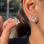 Ivory Leaf Studs