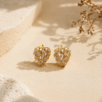Crystal Strawberry Earrings - Image 3