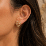 Crystal Strawberry Earrings - Image 2