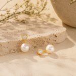 Pearl Drop Earrings - Image 3