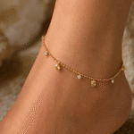Stone Charm Anklet