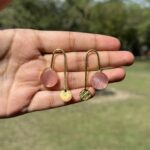 Chand Pink Earrings - Image 2