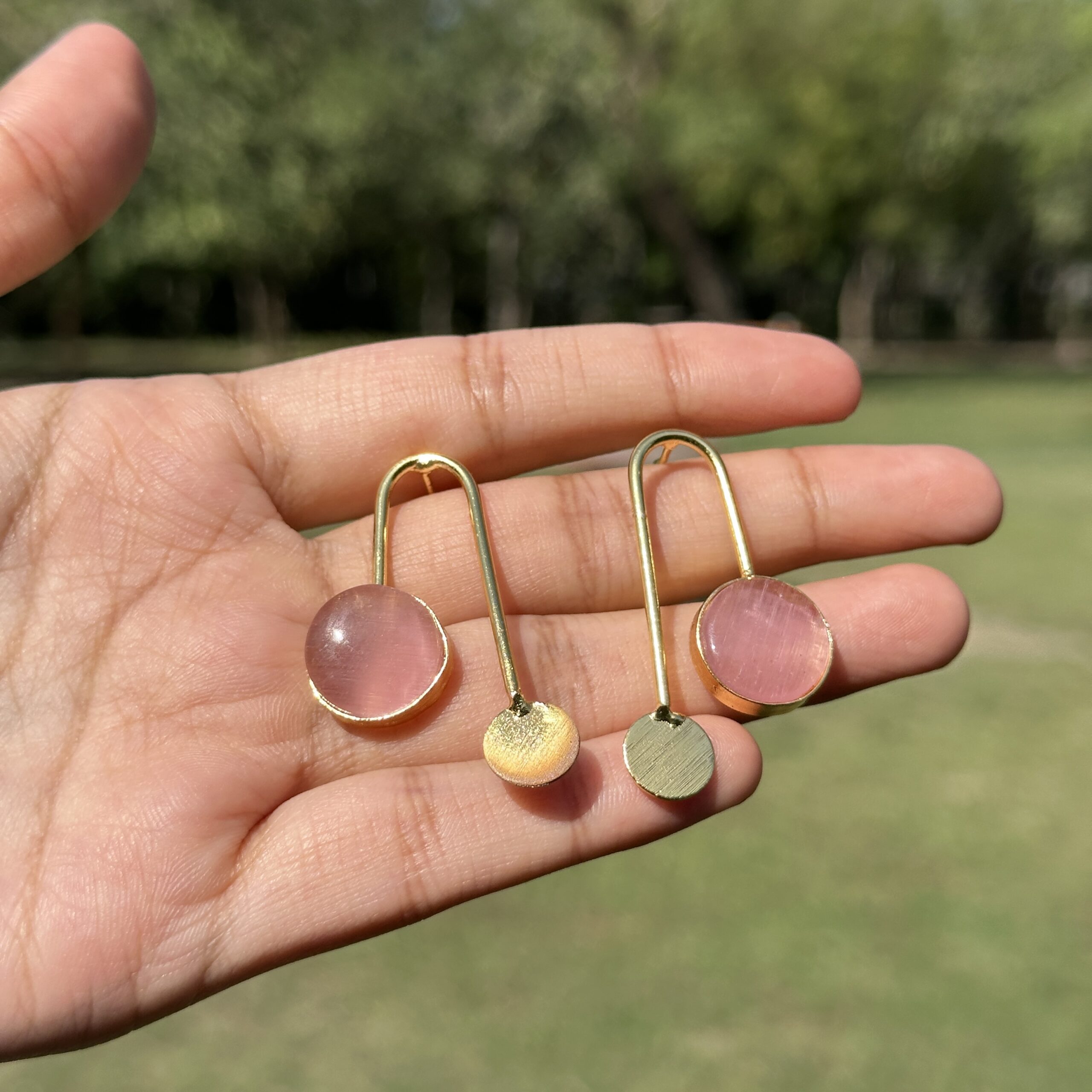 IMG_8503 Chand Pink Earrings - Image 1
