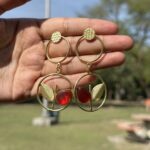 Rani Leaf Earrings - Image 3