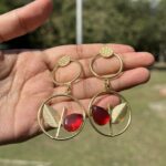 Rani Leaf Earrings - Image 2