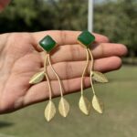 Zariya Leaf Earrings - Image 2