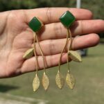 Zariya Leaf Earrings - Image 3