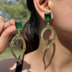 Zari Leaf Earrings
