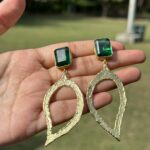 Zari Leaf Earrings - Image 3