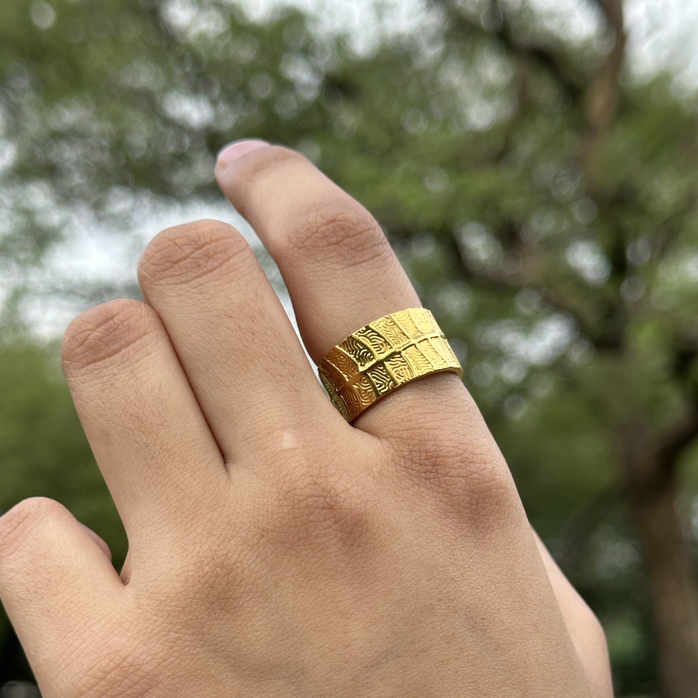 IMG_8795 Leaf Curve Ring - Image 1