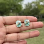 Mint Pearl Earrings - Image 2