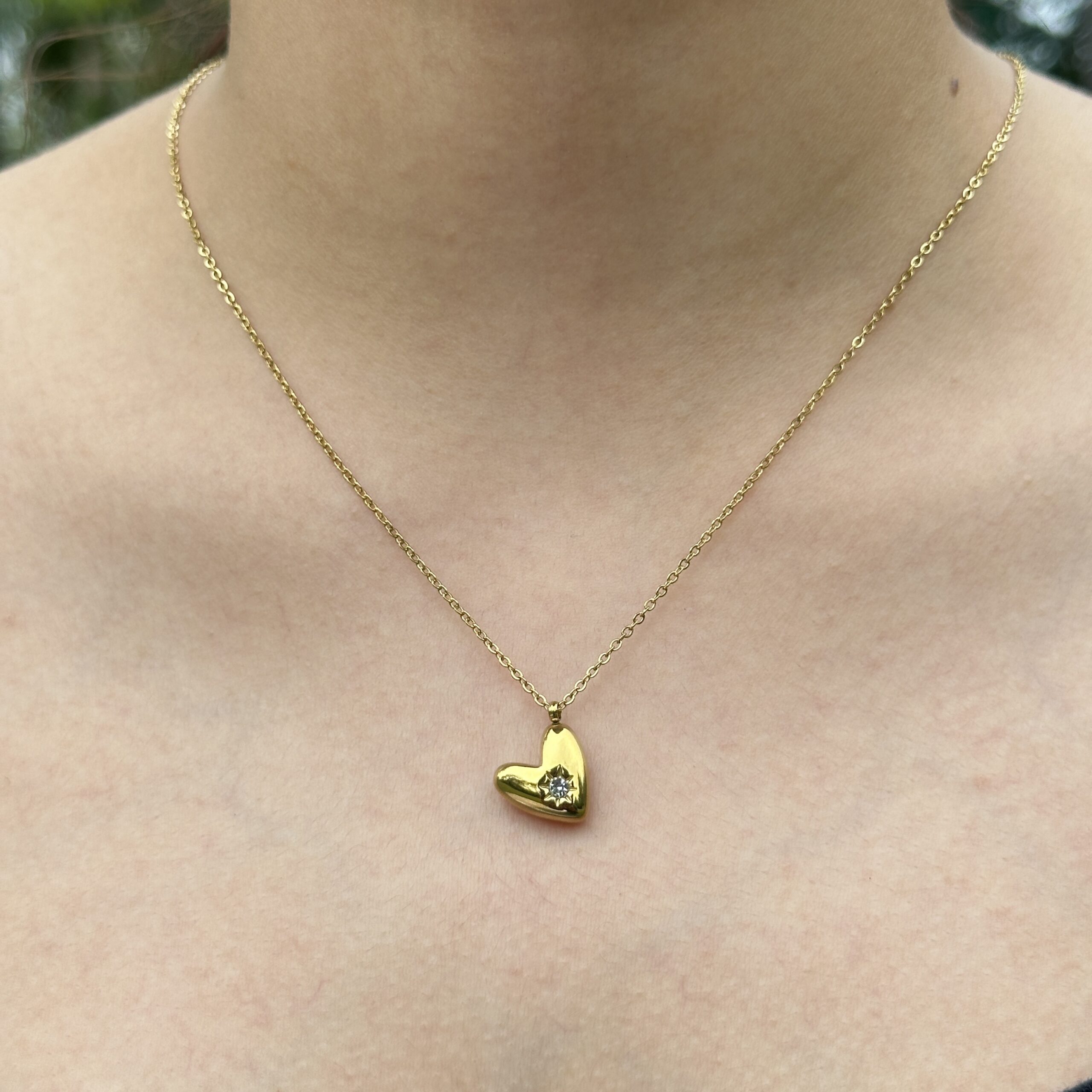 IMG_9033 Hanging Heart Necklace - Image 1