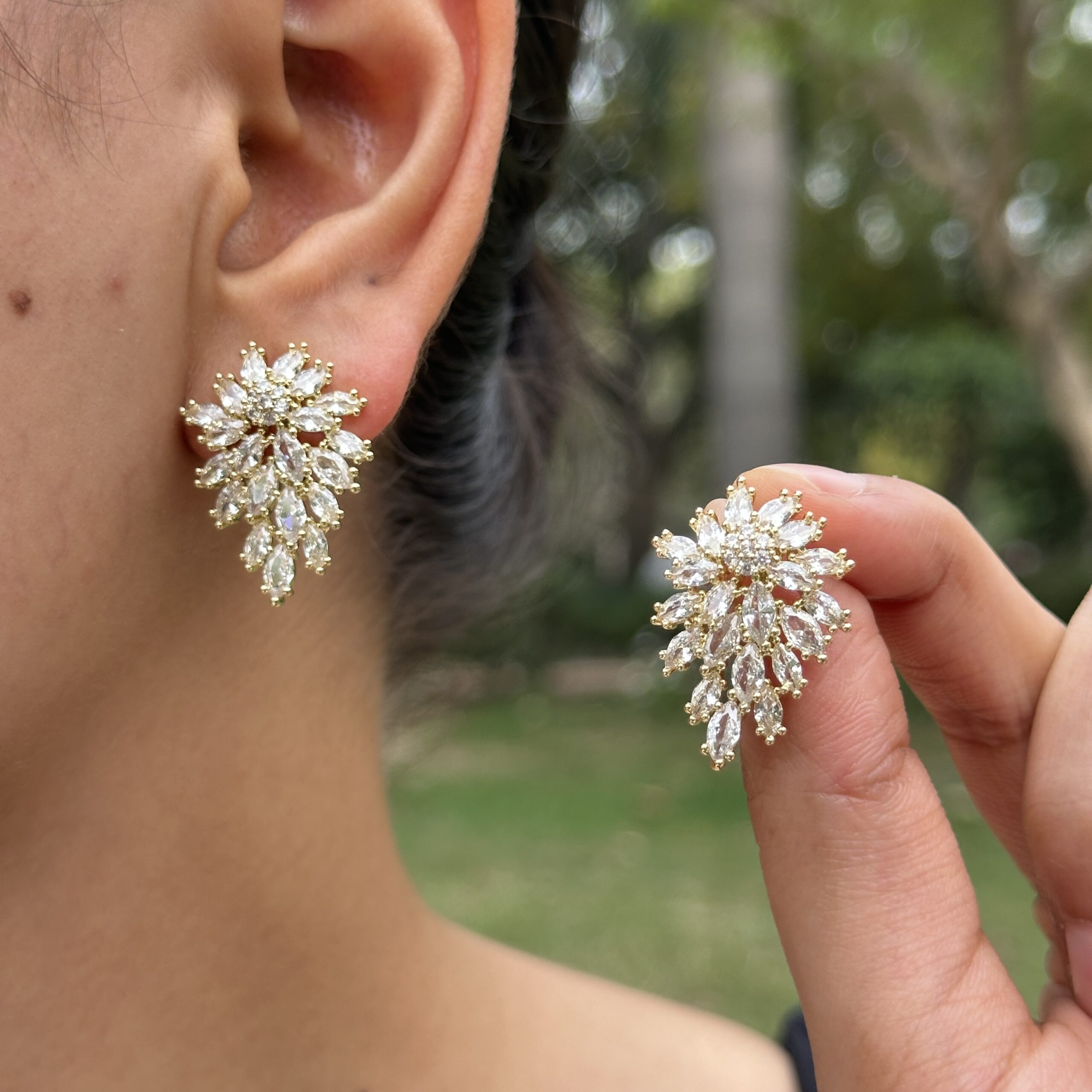 IMG_9067 Crystal Fall Earrings - Image 1